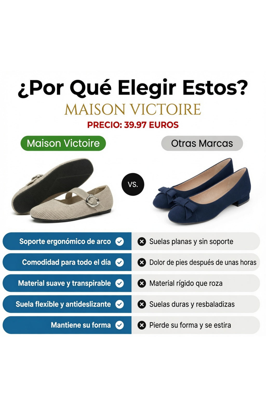 Balerinas Juliette - cómodas puntera ancha