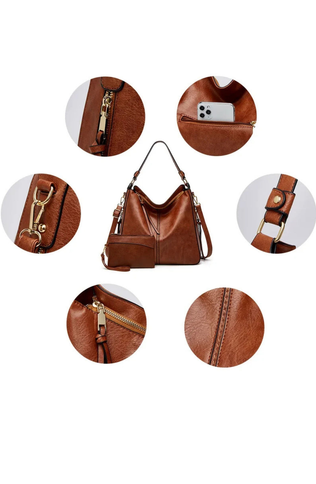 Bolso Riba - efecto piel con tarjetero Antirobo de regalo