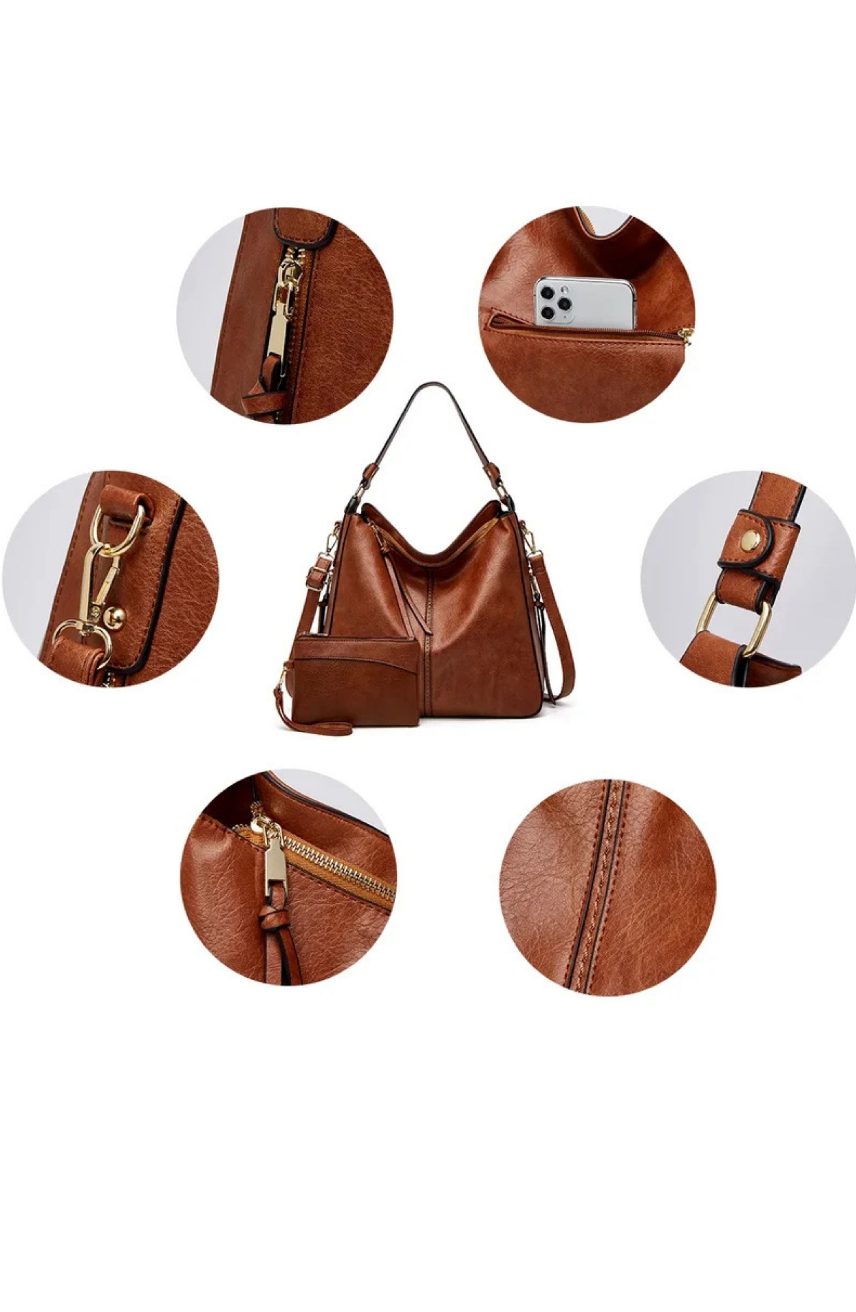 Bolso Riba - efecto piel con tarjetero Antirobo de regalo