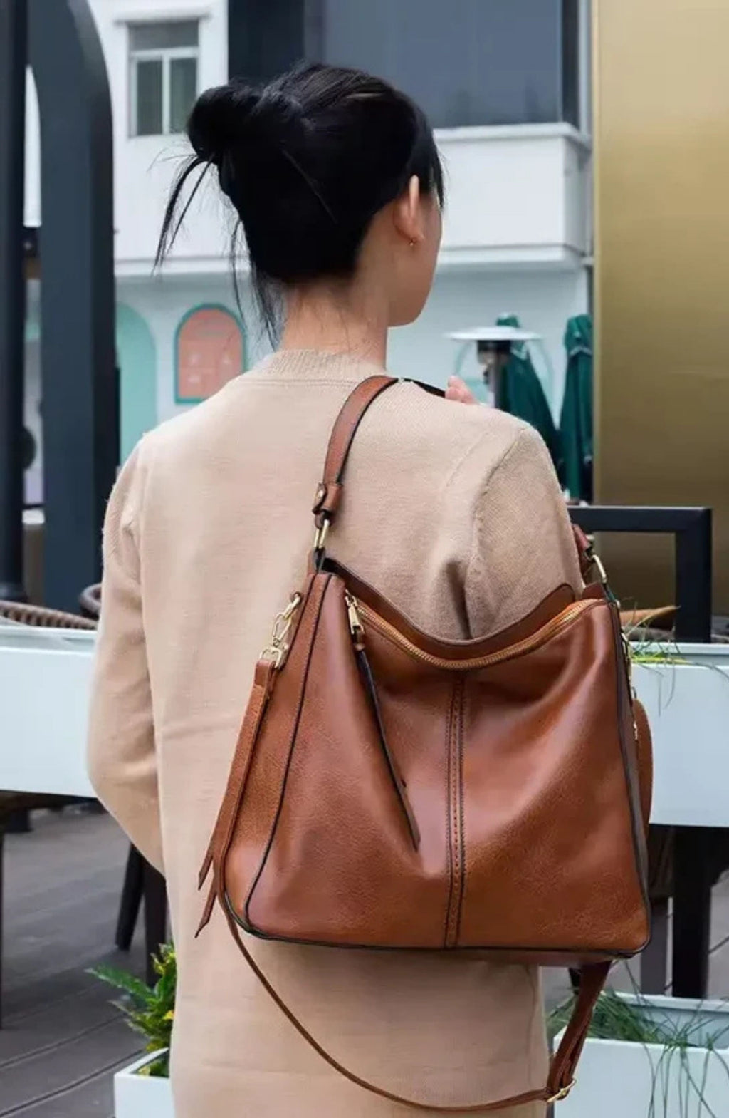 Bolso Riba - efecto piel con tarjetero Antirobo de regalo
