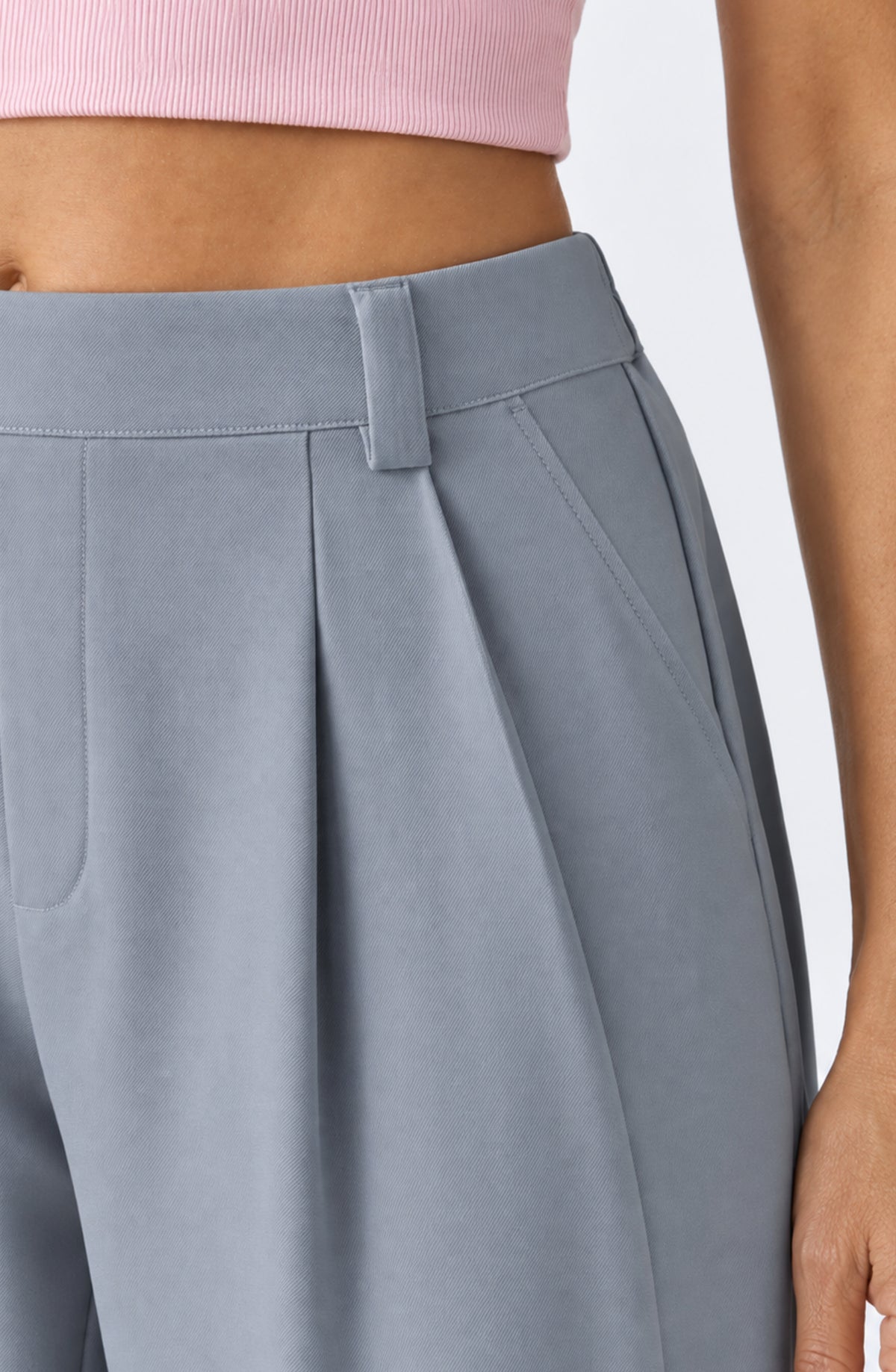 Amelia™ – Pantalón Barrel de Cintura Alta