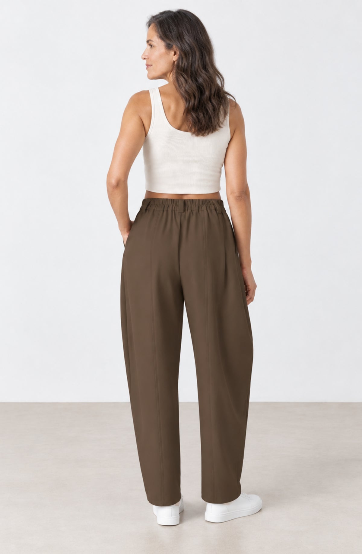 Amelia™ – Pantalón Barrel de Cintura Alta