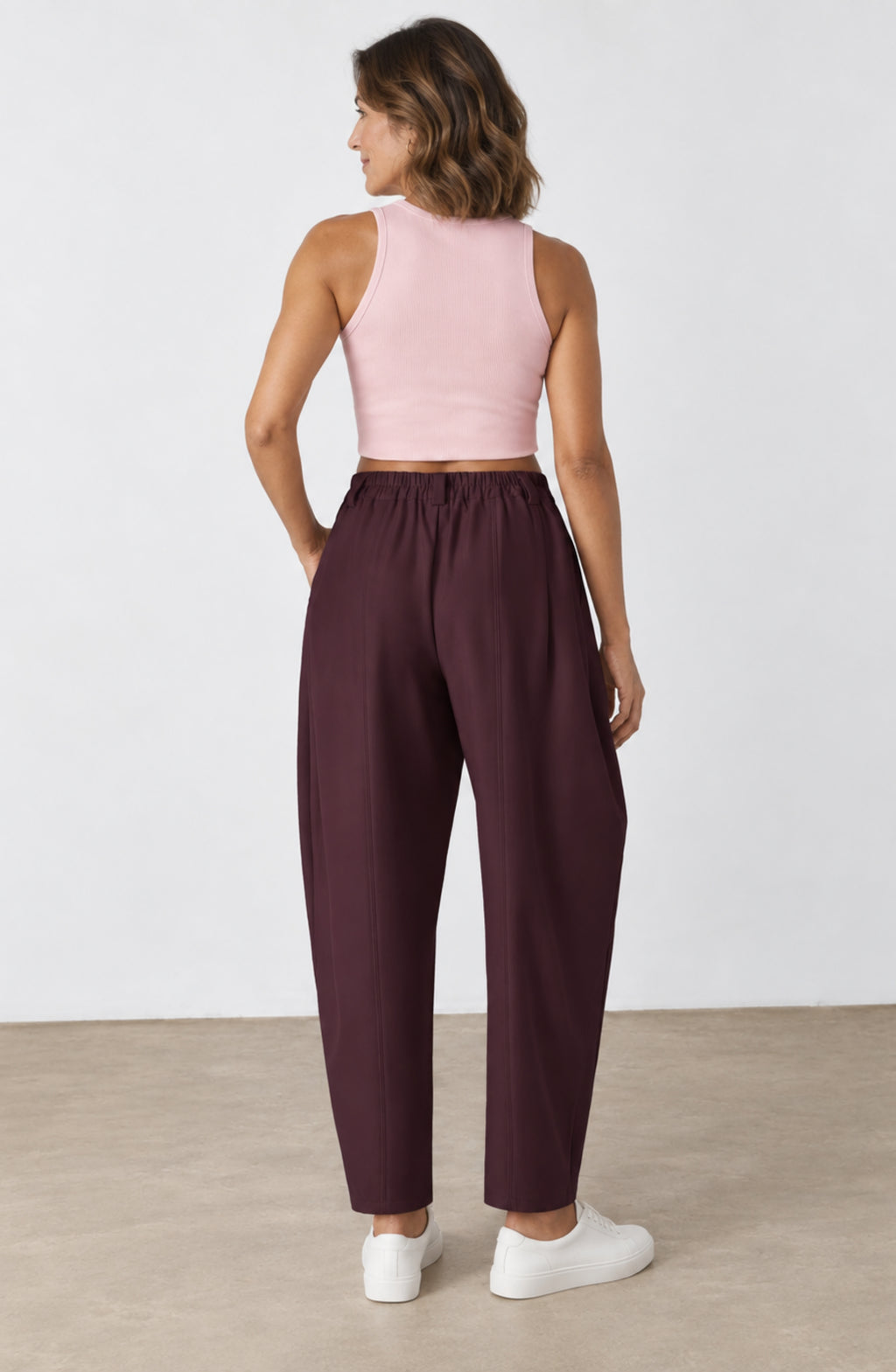 Amelia™ – Pantalón Barrel de Cintura Alta