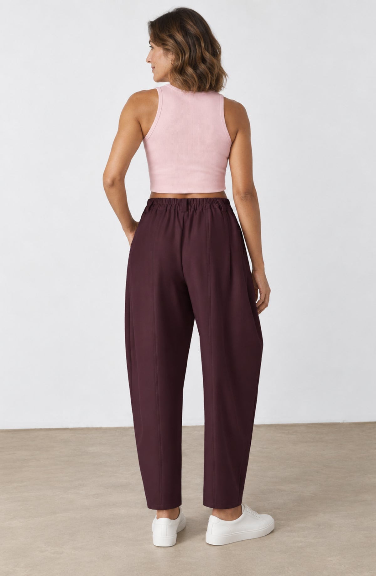 Amelia™ – Pantalón Barrel de Cintura Alta