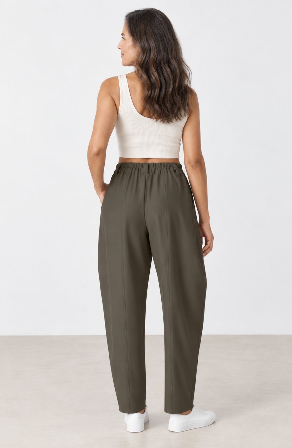 Amelia™ – Pantalón Barrel de Cintura Alta