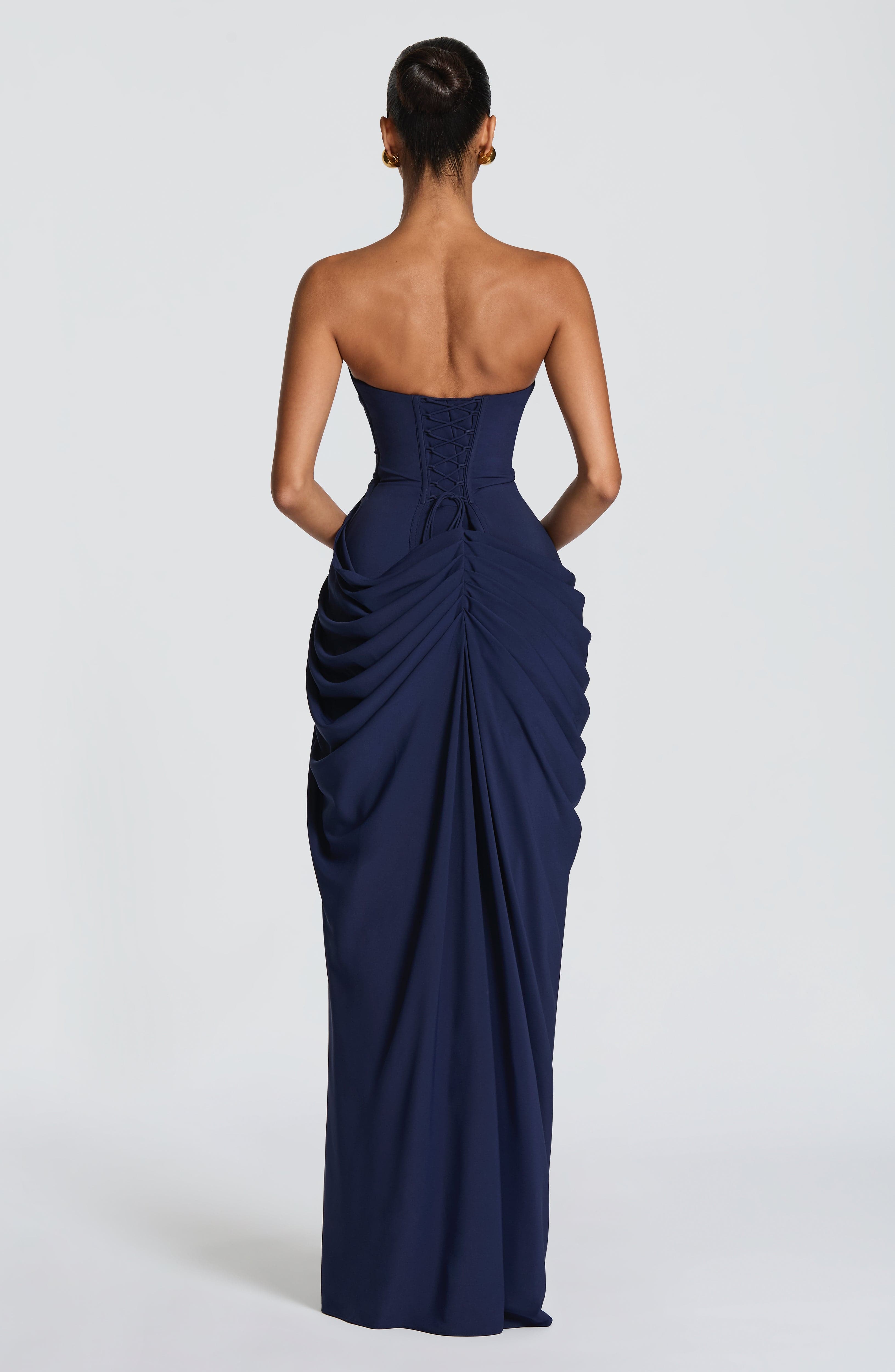 Vestido Solène - Azul Marino