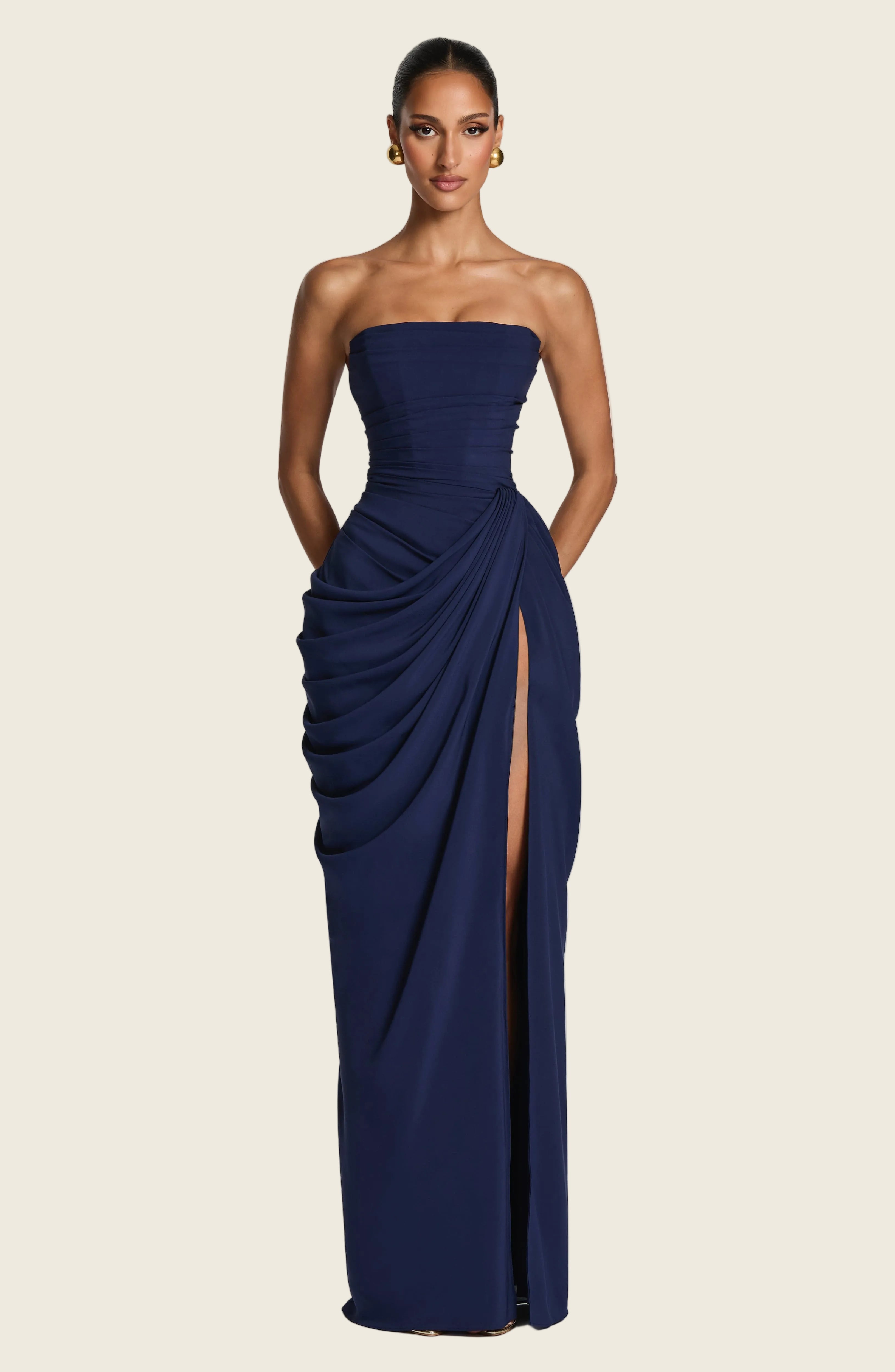 Vestido Solène - Azul Marino