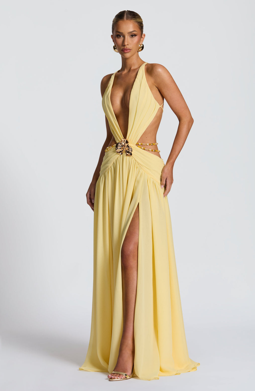 Vestido Indianna - Lemon + Regalo: Pendientes Vivi Oro