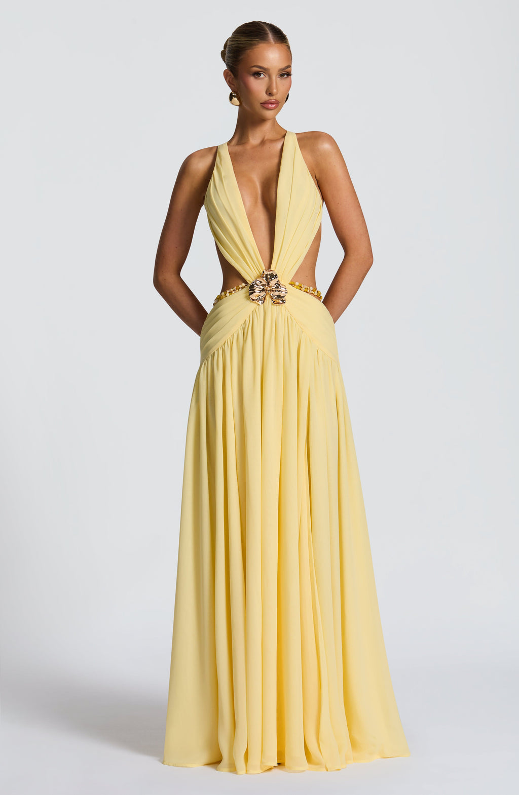 Vestido Indianna - Lemon + Regalo: Pendientes Vivi Oro