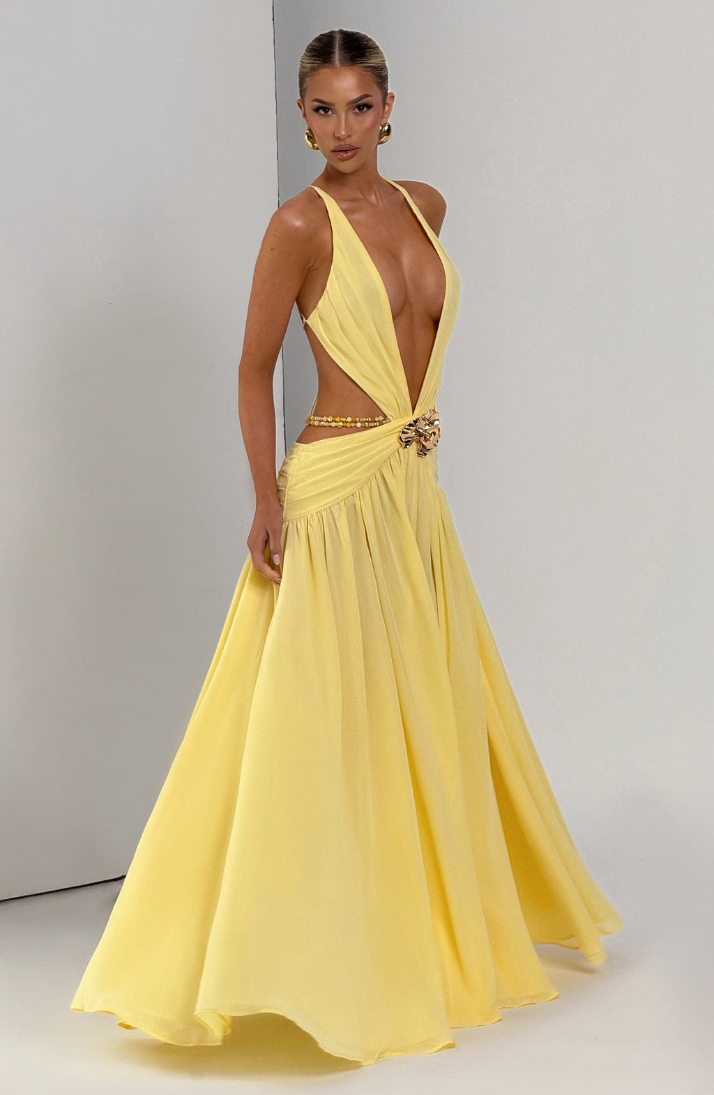 Vestido Indianna - Lemon + Regalo: Pendientes Vivi Oro
