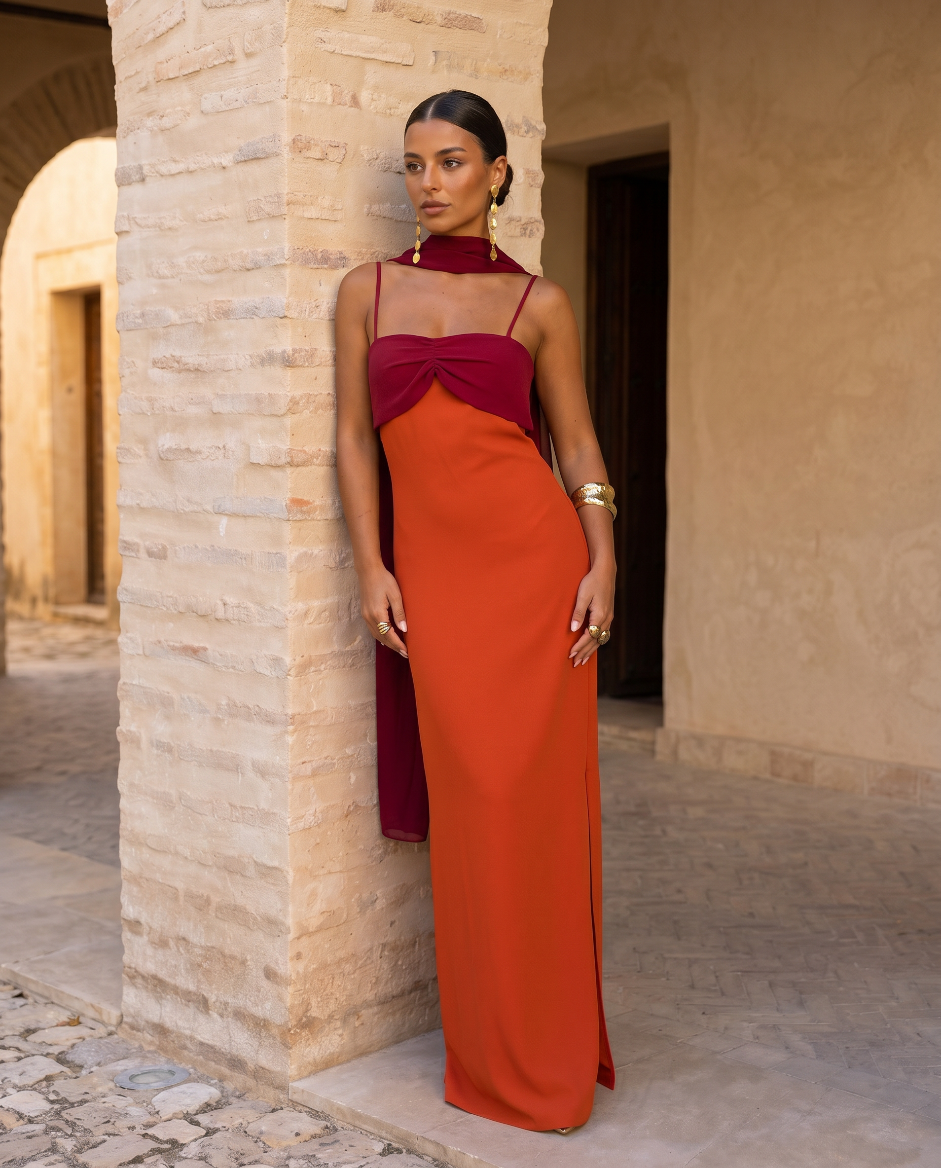 Zahara | Vestido en naranja