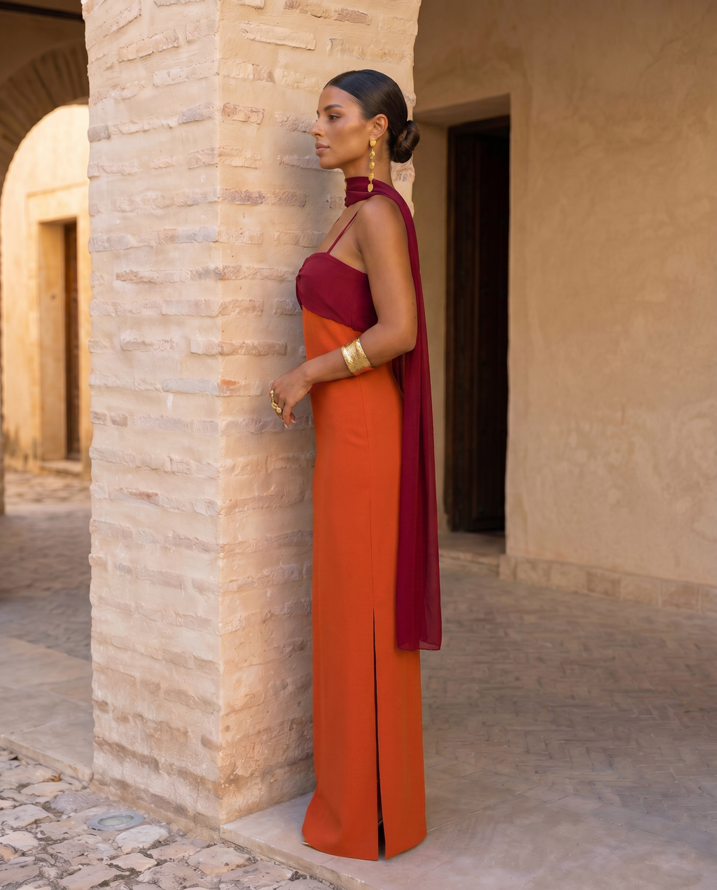 Zahara | Vestido en naranja