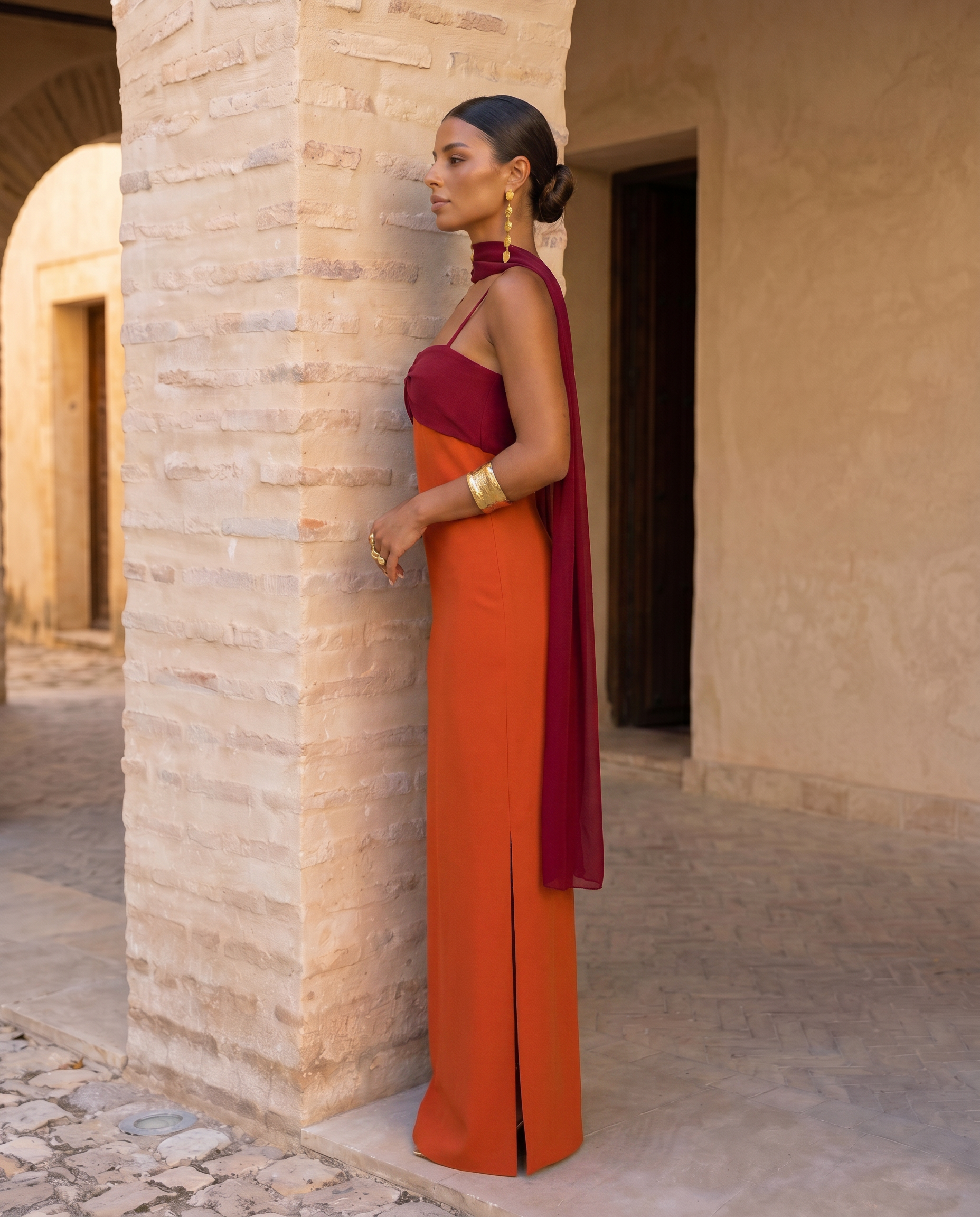 Zahara | Vestido en naranja