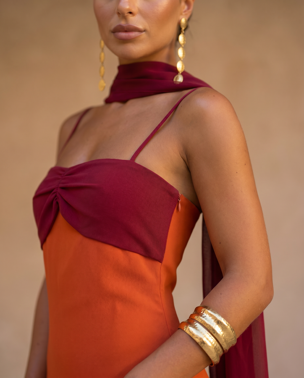 Zahara | Vestido en naranja